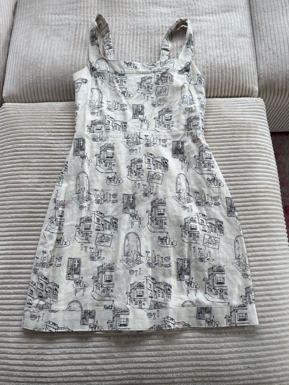 ABERCROMBIE & FITCH Summer Cafe Linen Print Dress